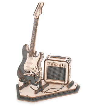 ROKR Electric Guitar Model 3D Wooden Puzzle TG605K